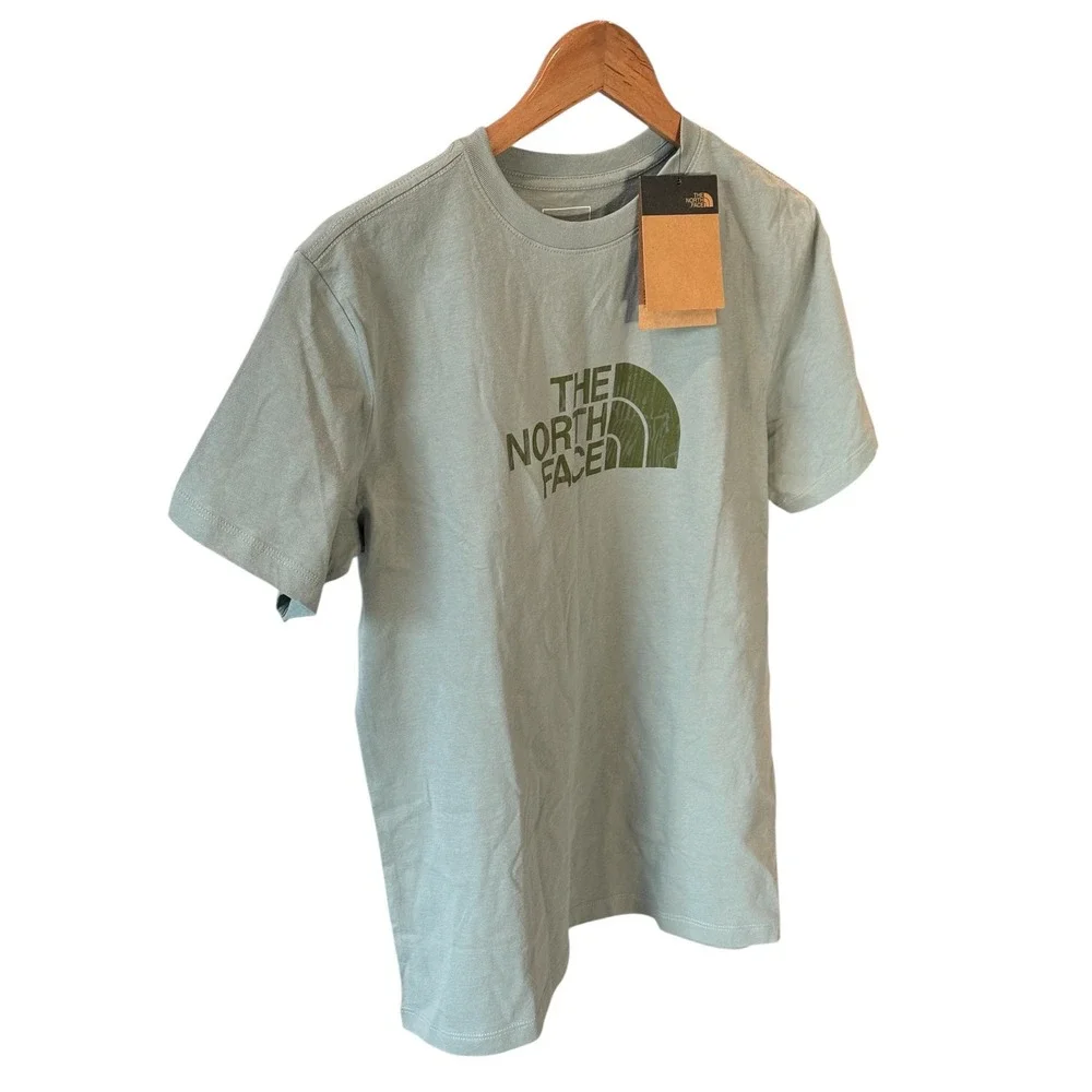 The North Face Womens Sage Green Graphic Logo T-Shirt A8EWB F25 Size S - Picture 2 of 8